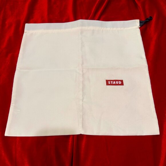 STAUD WHITE DUST BAG MEDIUM - Picture 1 of 6
